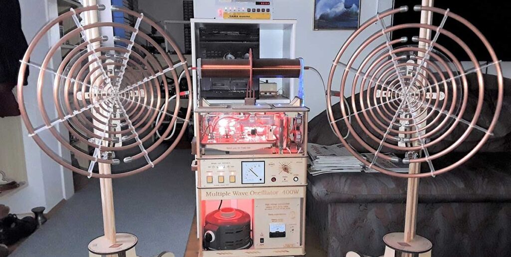 Alkivita večvalovni oscilator dr. Lakhovskega Tesla-Zaper-Geo